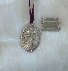 Longaberger Ornament and Cottage Gate pin.